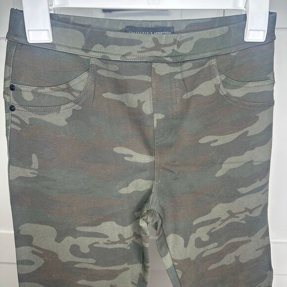 Sanctuary Camouflage Green Leggings Medium (h1) - Picture 2 of 6